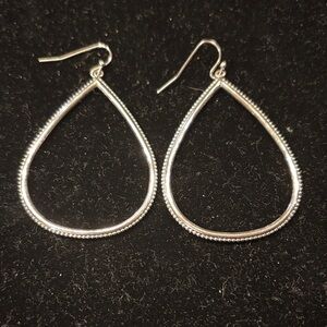 Elegant Silver Teardrop Earrings